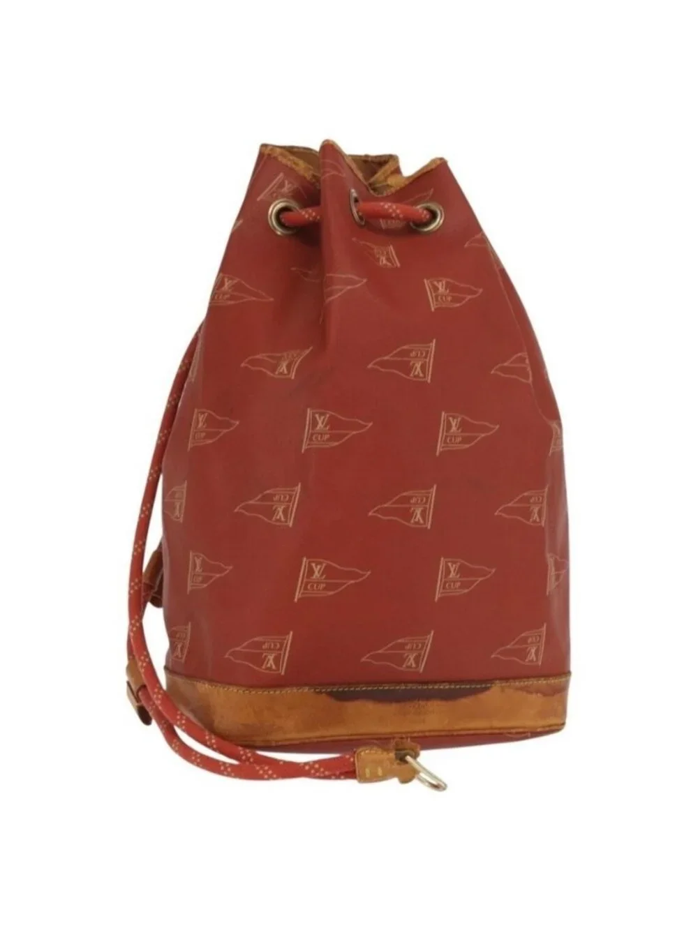Authentic LOUIS VUITTON LV cup Saint Tropez Shoulder Bag Red M80026 LV